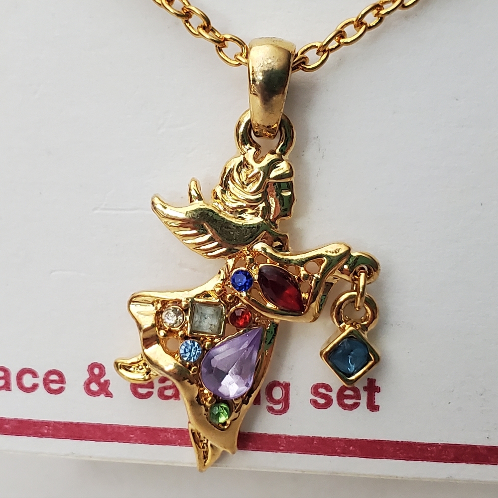 Christopher Radko Angel Necklace and Earring Set
